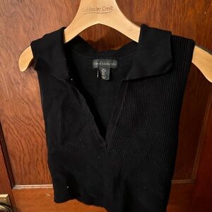 House of Harlow 1960 Black Crop Top
